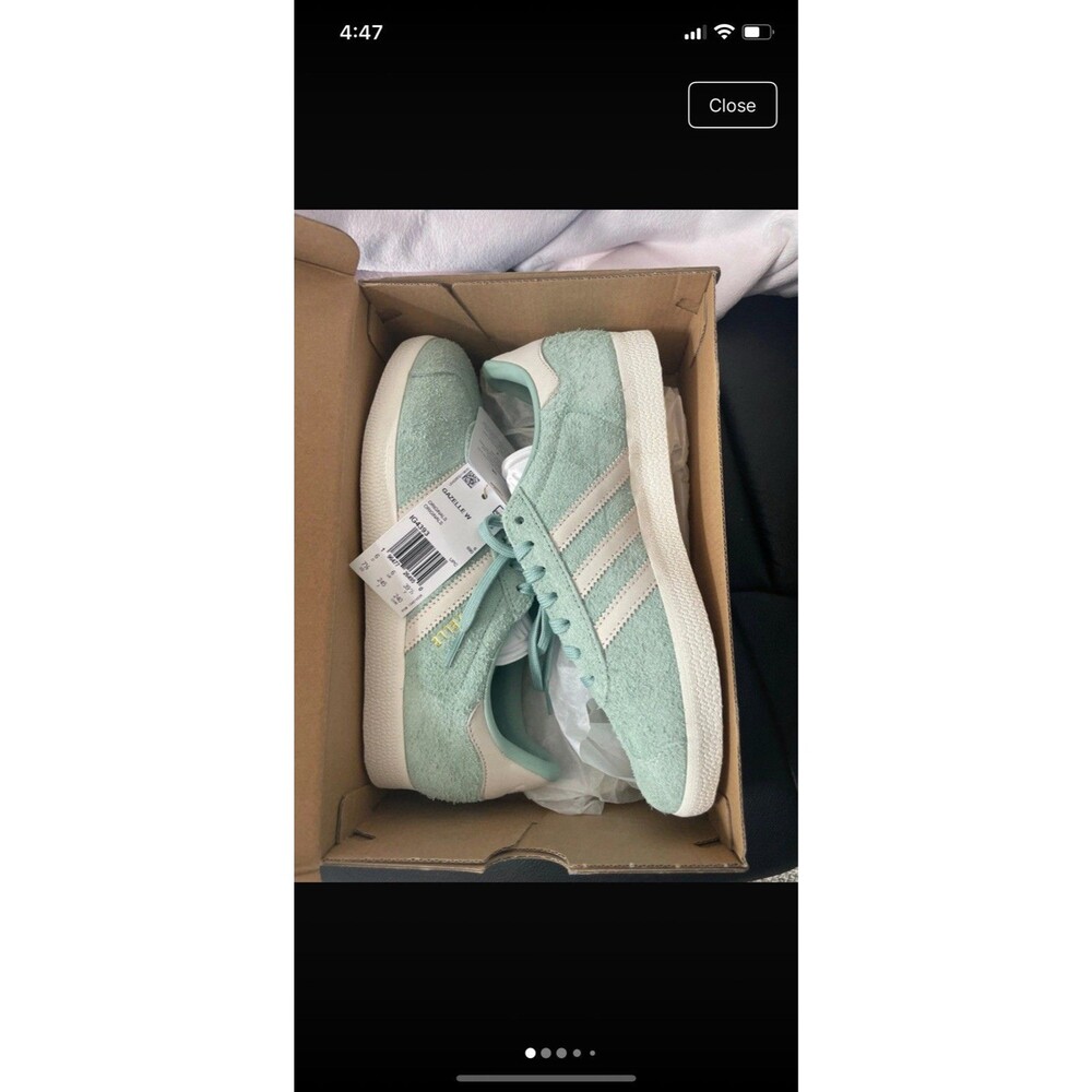 adidas Originals Gazelle W Suede Low Top Sneakers Hazy Green/Off White IG4393